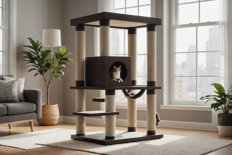 Arbre à chat design : alliez élégance et bien-être pour votre compagnon félin