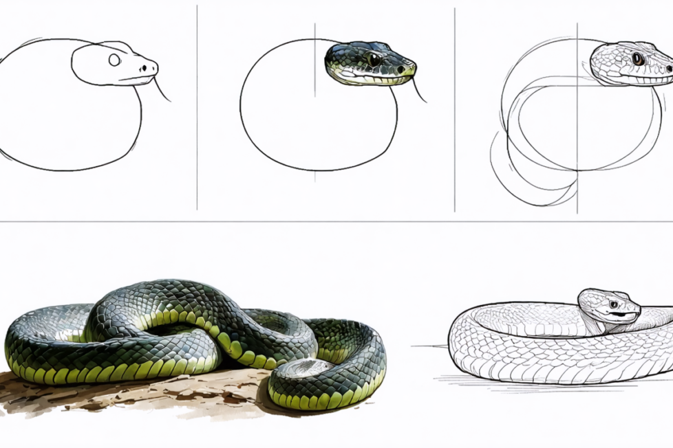 découvrez un guide simple et détaillé pour apprendre à dessiner un serpent facilement, étape par étape, même si vous êtes débutant.