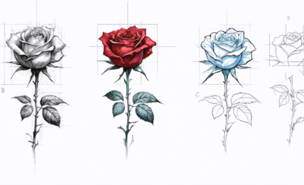 découvrez notre guide illustré pour apprendre à dessiner une rose étape par étape, idéal pour débutants et passionnés d'art.