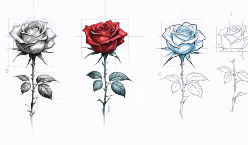 découvrez notre guide illustré pour apprendre à dessiner une rose étape par étape, idéal pour débutants et passionnés d'art.