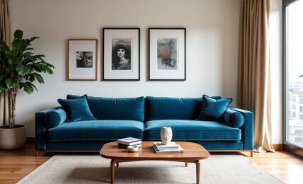 Bleu canard : astuces élégantes pour sublimer votre déco artistique intérieure