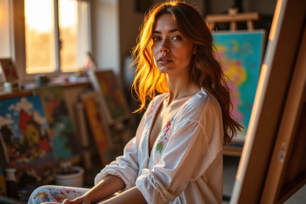 Une muse : là où l'inspiration artistique s'entrelace avec l'âme créative