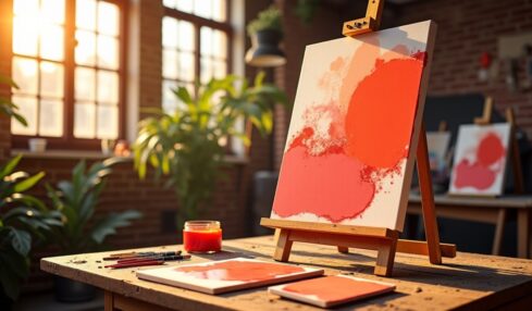 Couleur corail : le secret de son attrait irrésistible chez les artistes contemporains